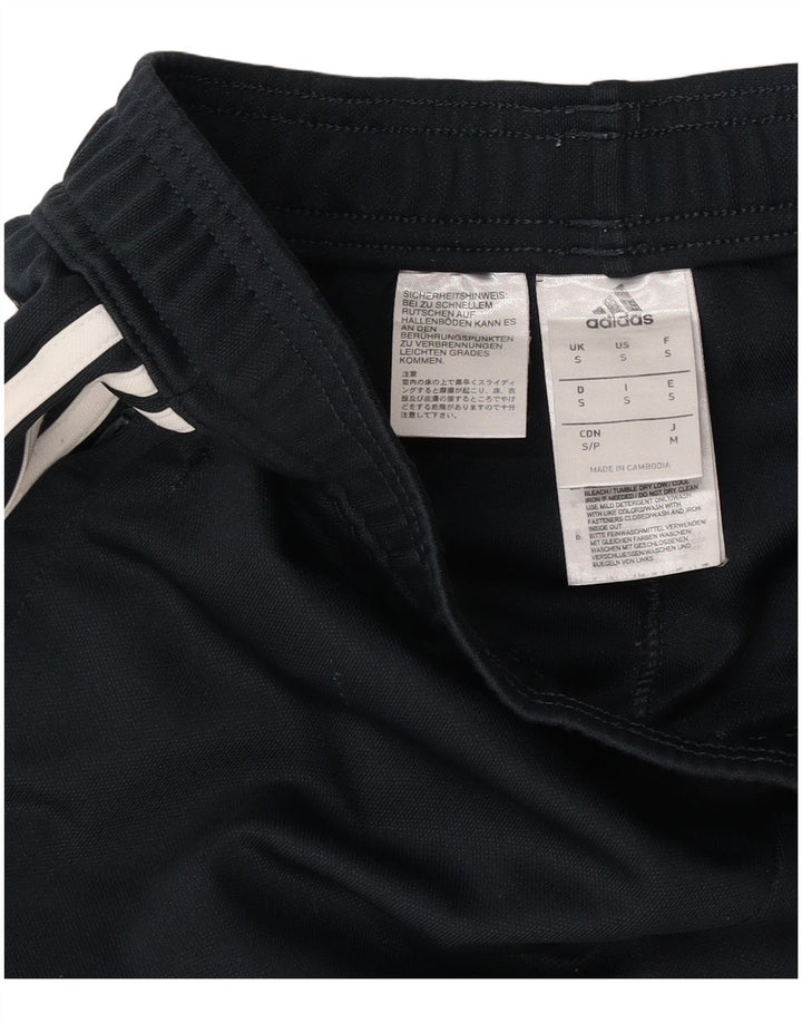 Pantaloni de trening Adidas Real Madrid pentru bărbați, poliester negru mic