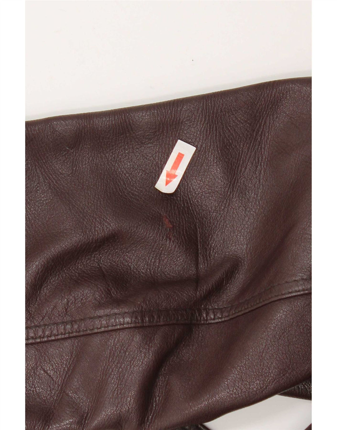 Palton din piele vintage pentru femei UK 14 Medium Burgundy Piele