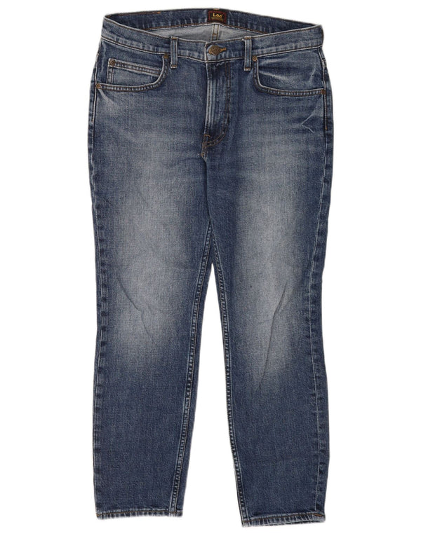 Blugi Lee Rider Cropped pentru bărbați W31 L25 Bumbac albastru