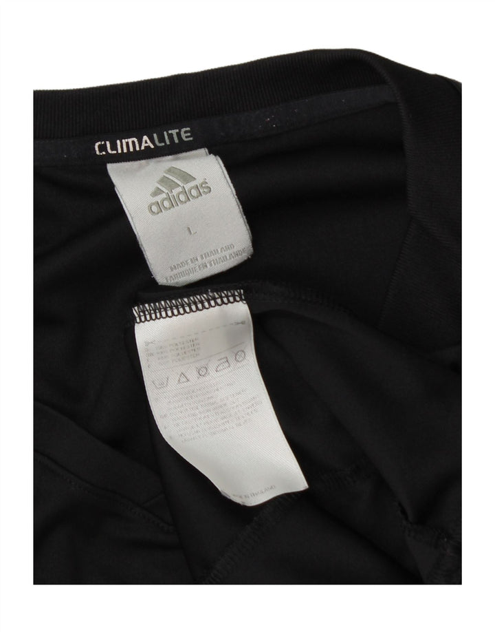 Tricou pentru bărbați Adidas Top mare poliester negru