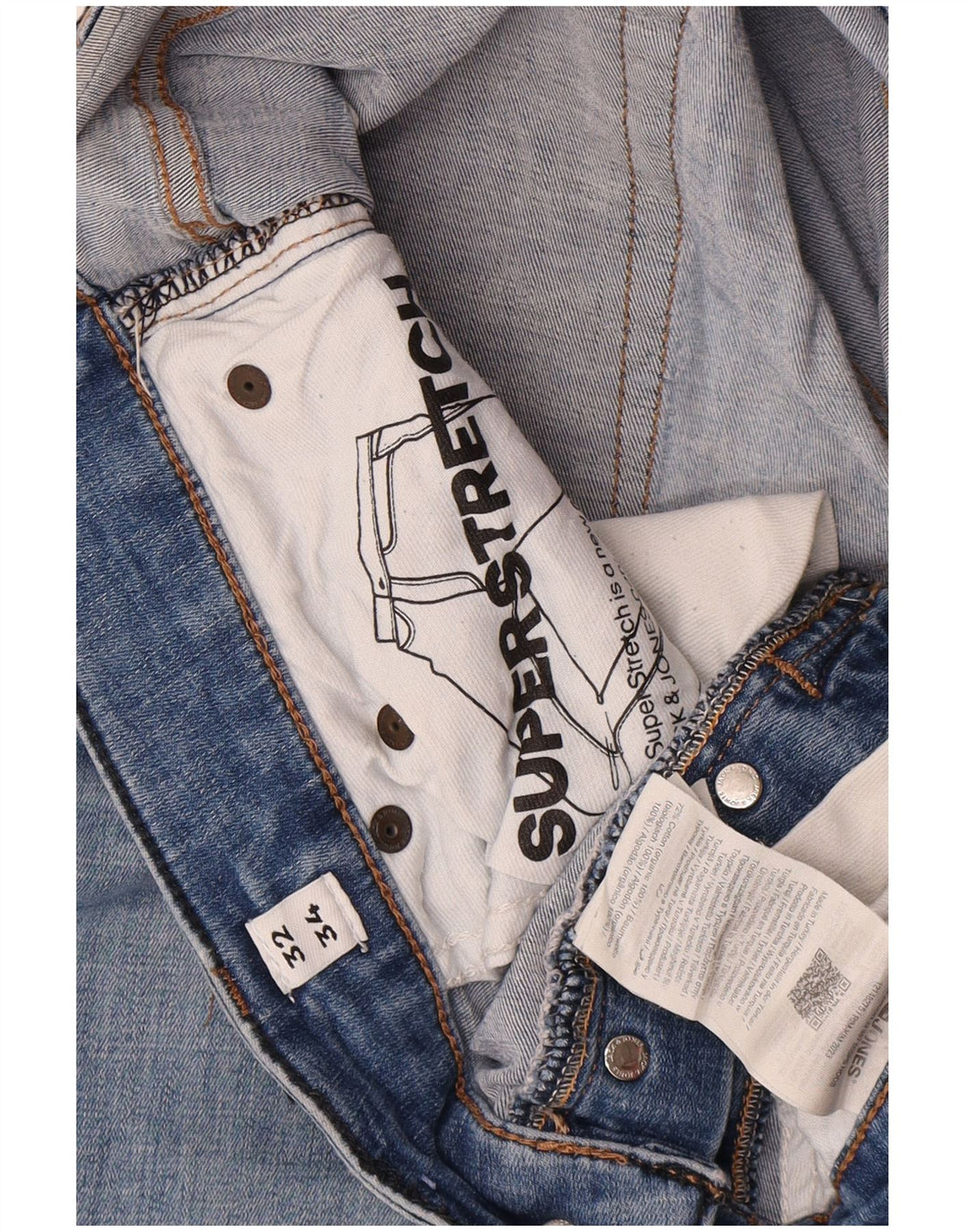 Blugi Jack & Jones GLENN Slim pentru bărbați W32 L34 Bumbac albastru