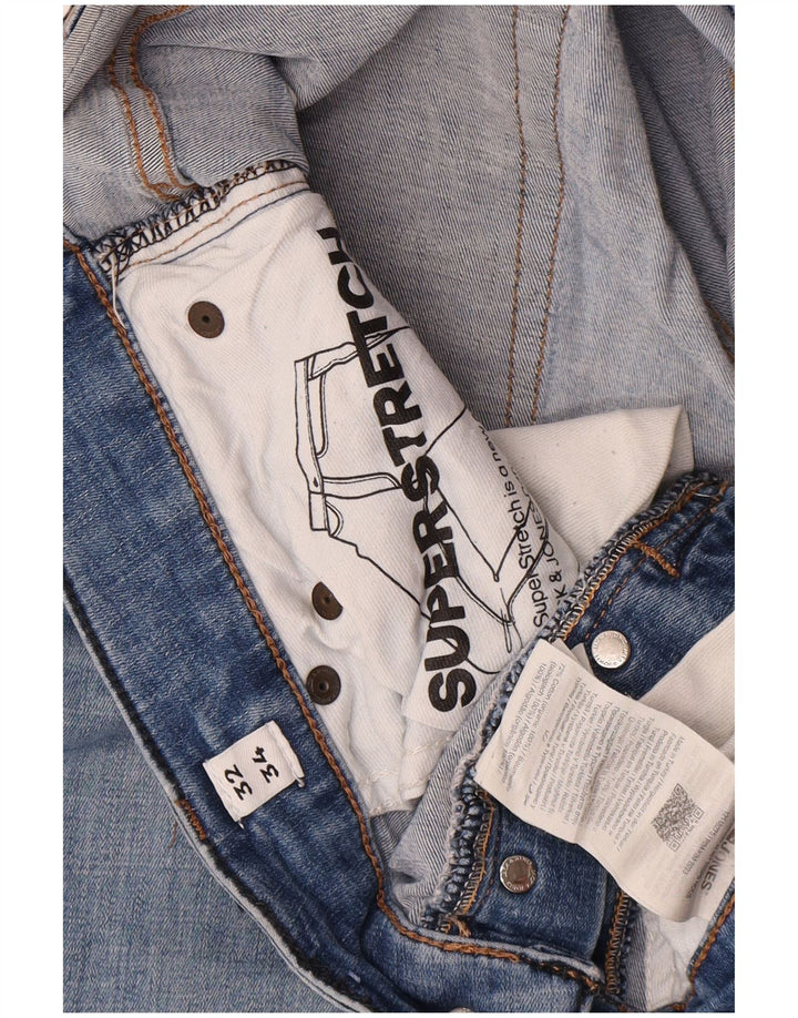 Blugi Jack & Jones GLENN Slim pentru bărbați W32 L34 Bumbac albastru