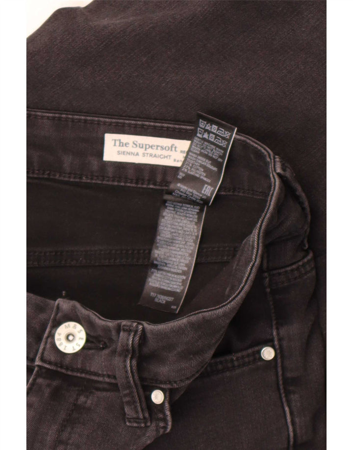 Blugi drepti pentru femei Marks & Spencer Sienna UK 12 Medium W30 L30 Negri