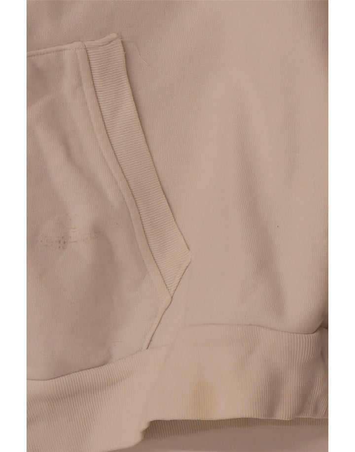 Pulover cu glugă cu grafic supradimensionat pentru femei LEVI'S UK 14 Medium Off White