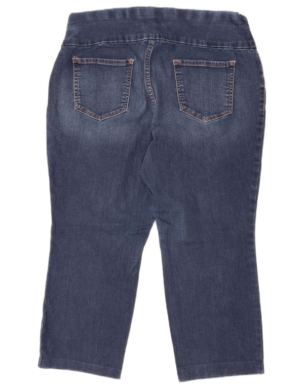 Blugi Lee pentru femei Sculpting Capri, slim, cu talie medie US 18 2XL W38 L23 Albastru