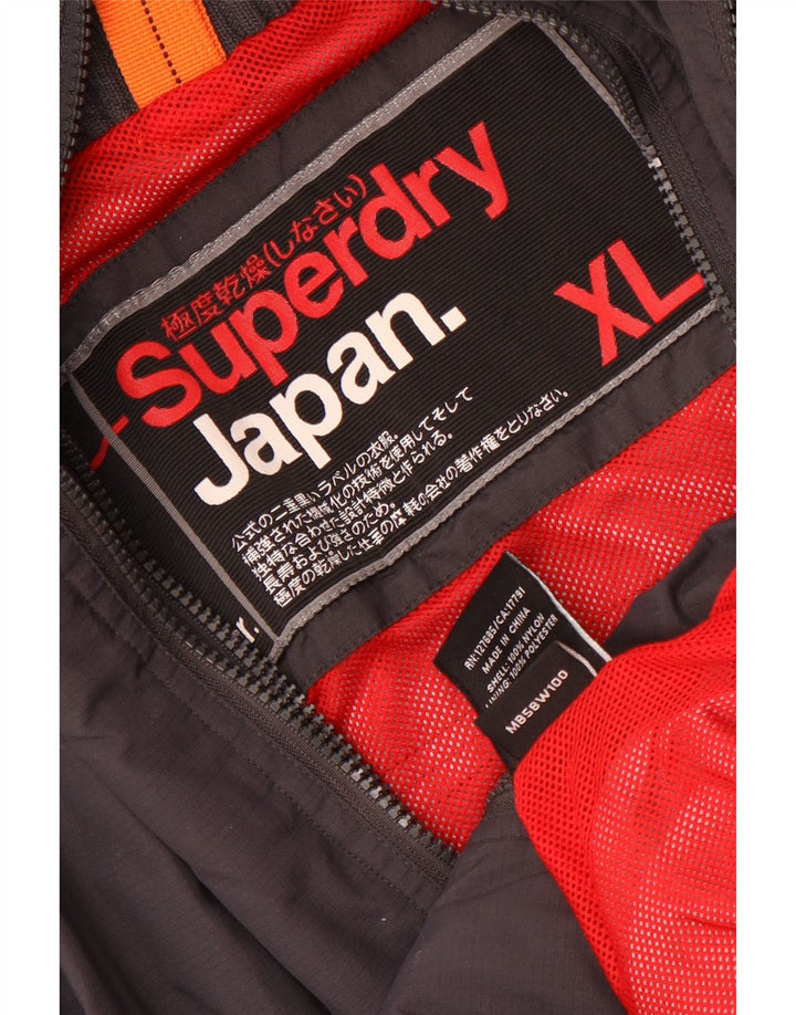 Jachetă de ploaie Superdry pentru bărbați UK 42 XL nailon gri