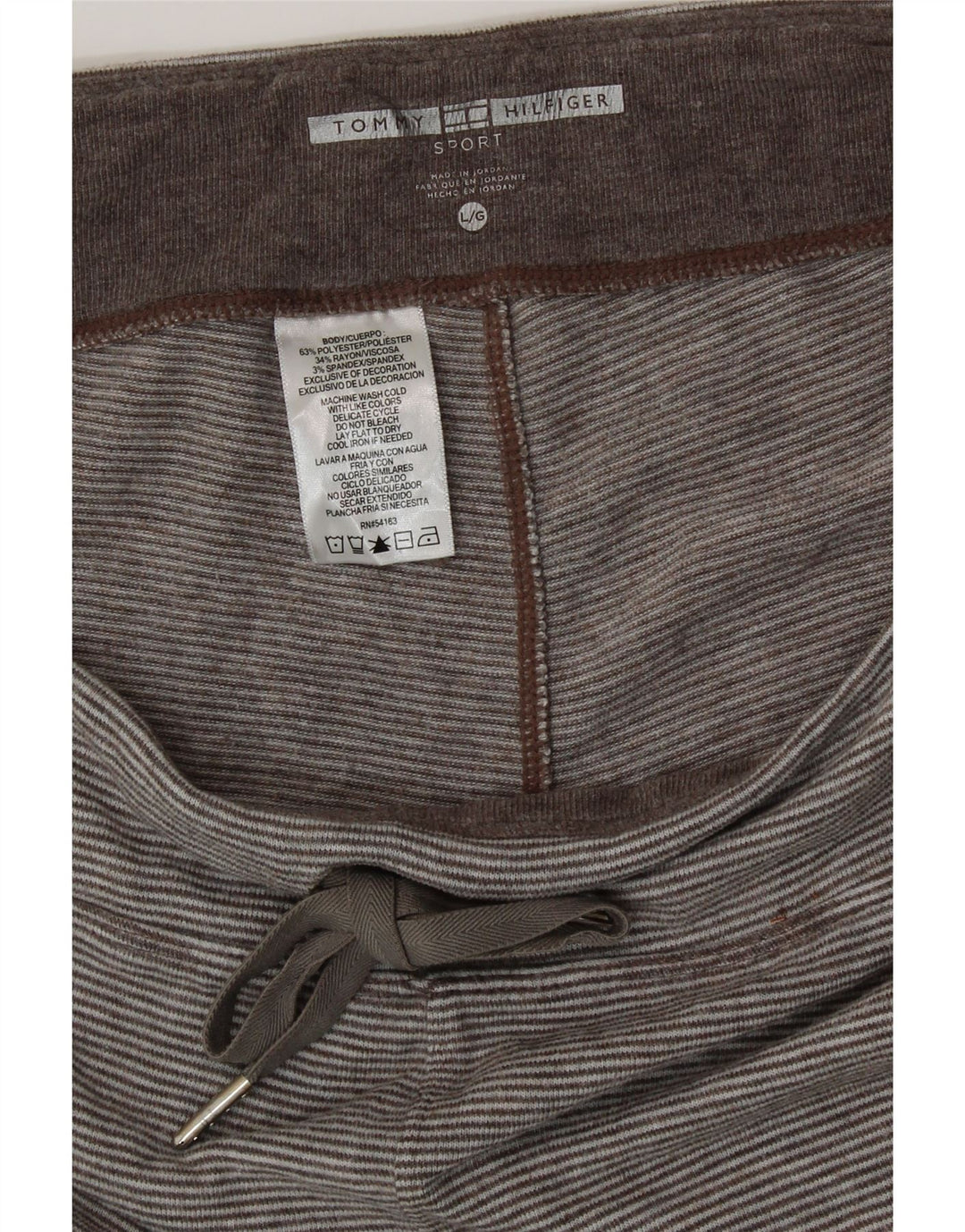 TOMMY HILFIGER Pantaloni de trening pentru femei Pantaloni de jogging UK 16 Large Gri