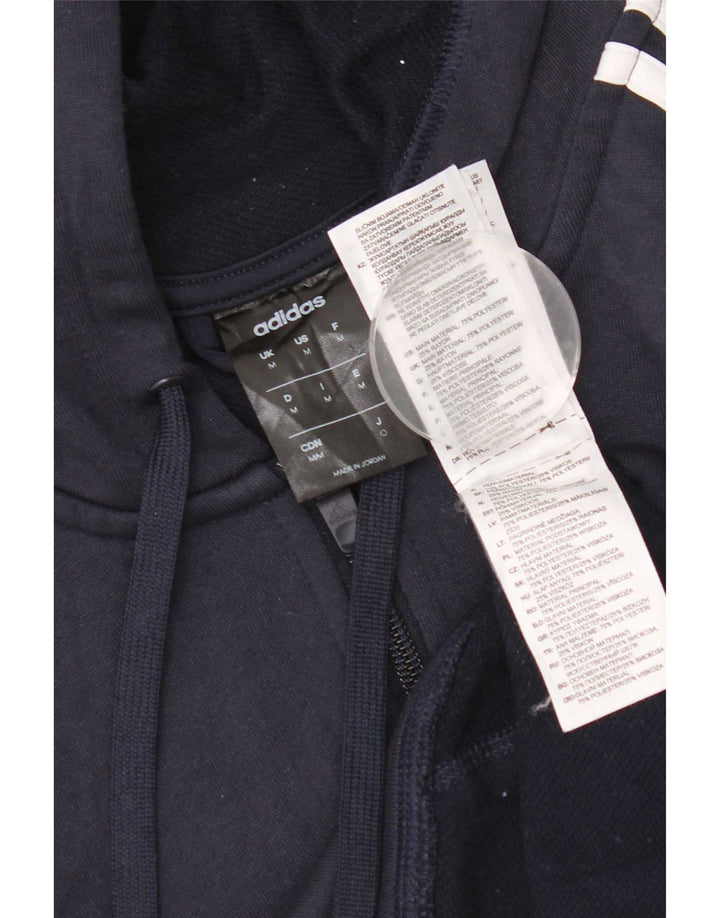 Pulover Adidas Climalite Zip pentru bărbați, poliester mediu albastru