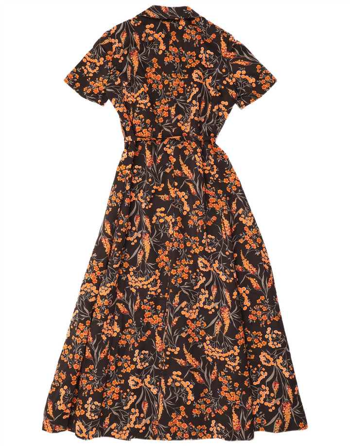 CHARMANT Rochie Maxi pentru Femei IT 44 Poliester Floral Negru Mediu