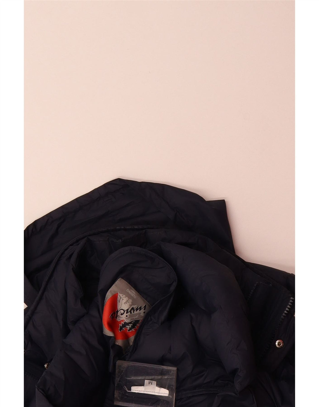 INVICTA Womens Hooded Padded Coat UK 14 Medium Navy Blue