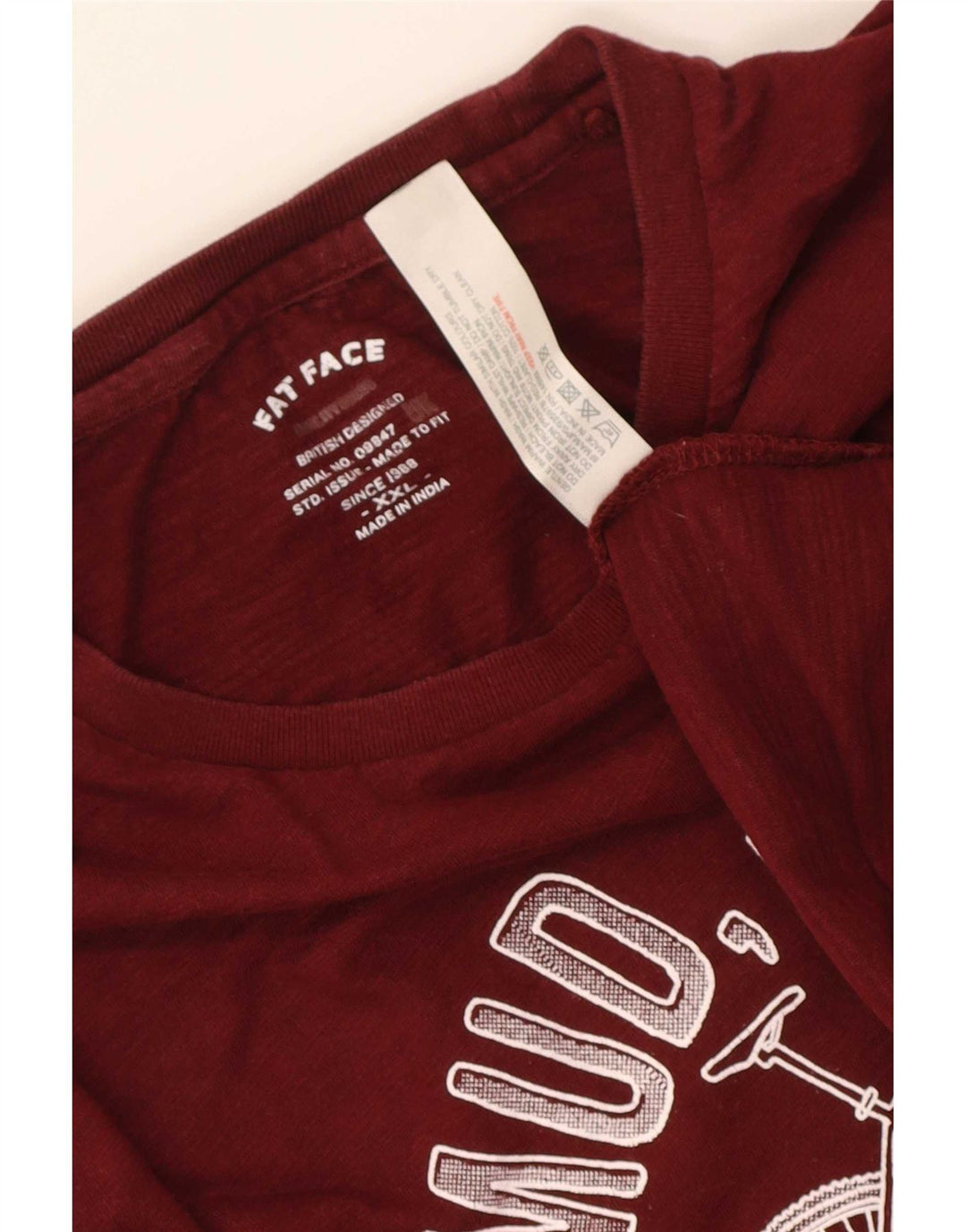 Tricou grafic pentru bărbați Fat Face Top 2XL bumbac maro
