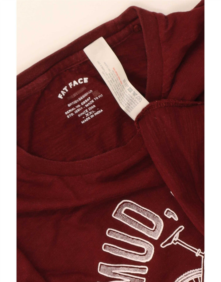 Tricou grafic pentru bărbați Fat Face Top 2XL bumbac maro
