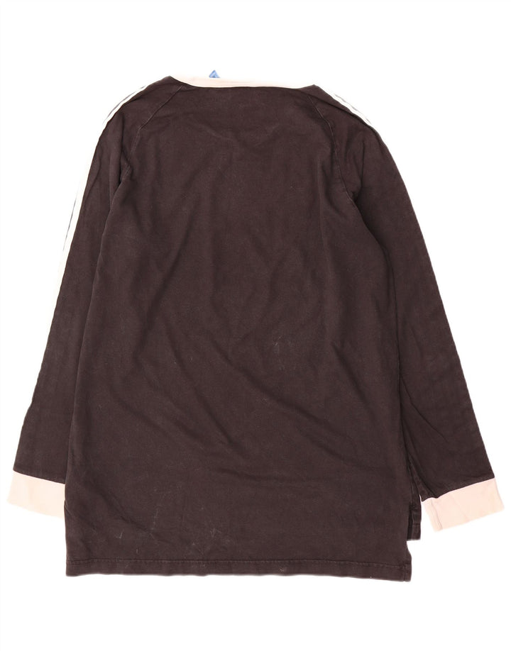 Top pentru bărbați Adidas cu mânecă lungă, mare, negru, color block, bumbac