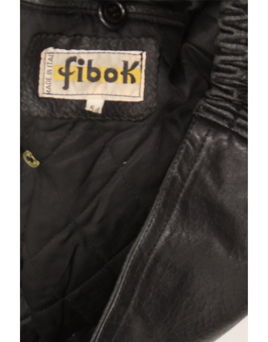 Jachetă Fibok din piele pentru bărbați IT 54 2XL din piele neagră