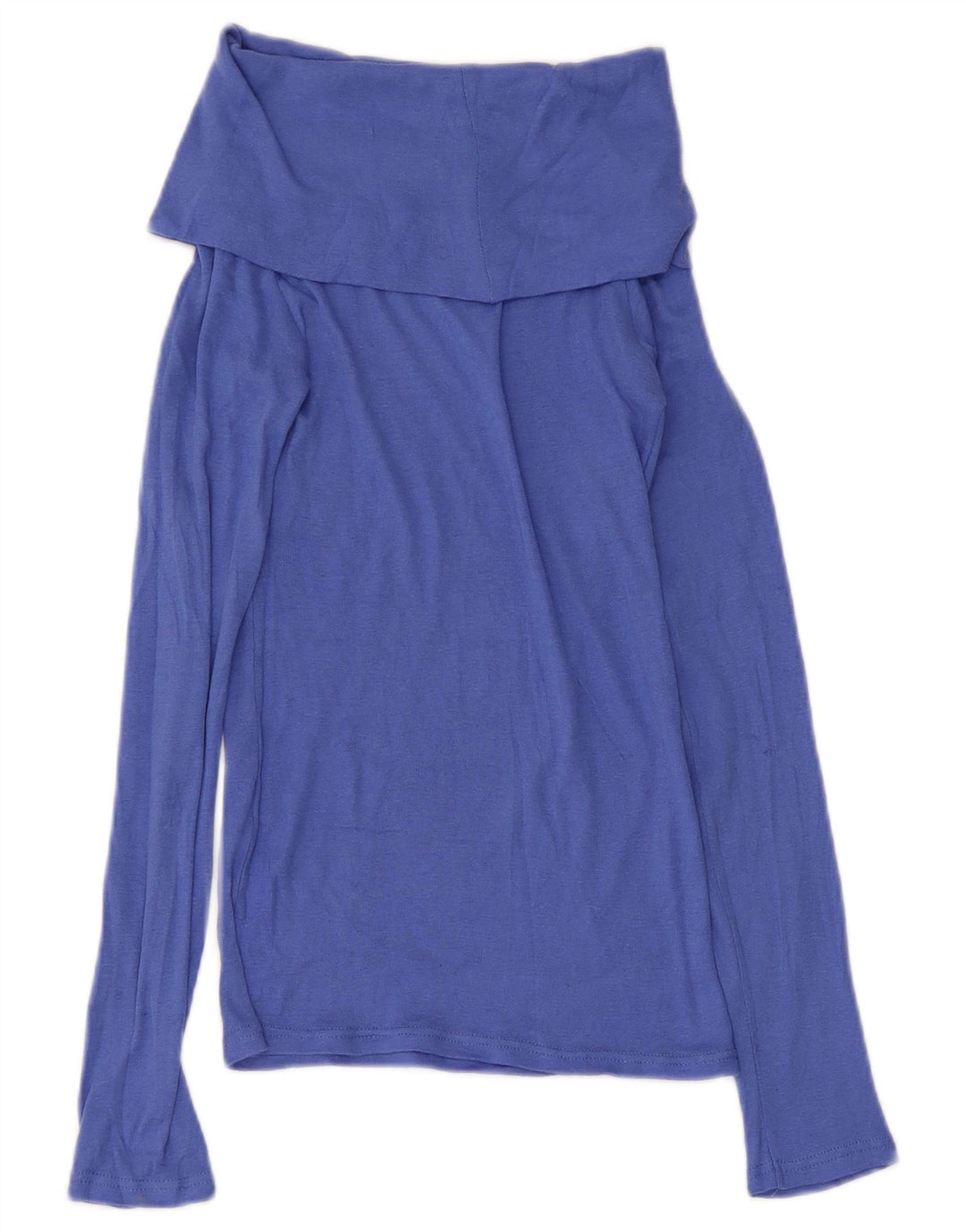 Top pentru femei Zara cu gât rulat cu mânecă lungă UK 8 Small Blue