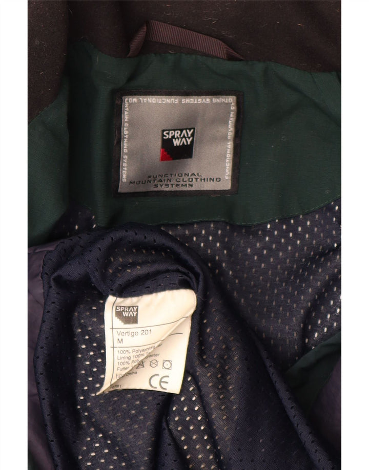 SPRAYWAY Jachetă de ploaie cu glugă pentru bărbați UK 38 Poliamidă verde medie