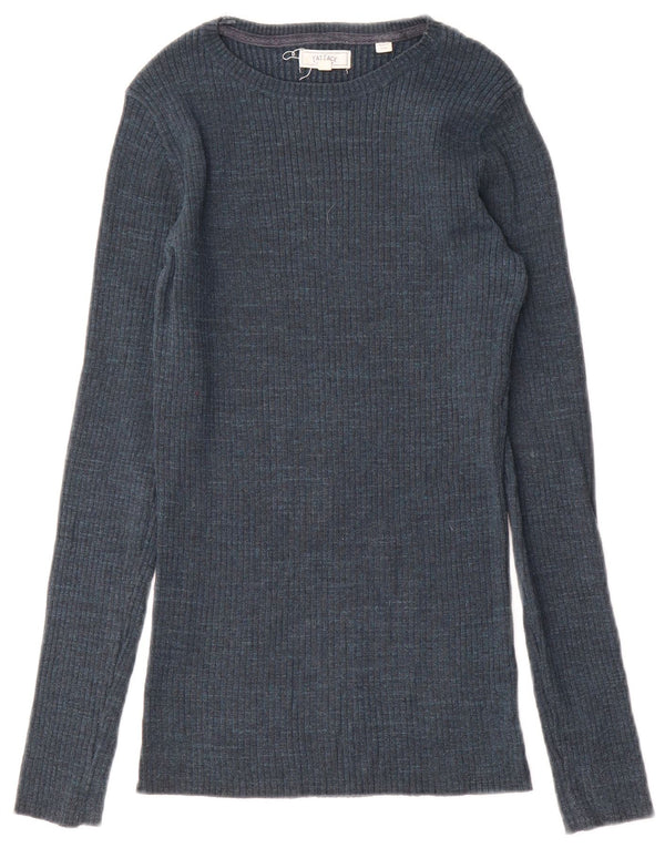 Pulover pentru femei Fat Face cu gât de barcă UK 8 Small Blue