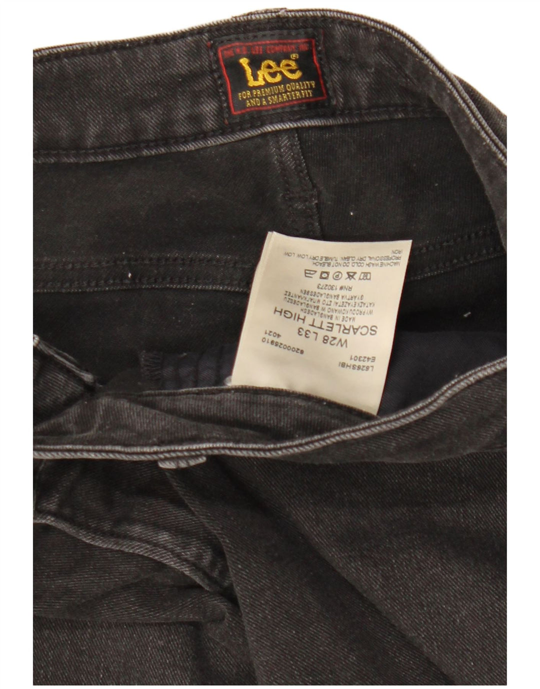 Blugi LEE pentru femei Scarlett High Skinny W28 L33, bumbac negru