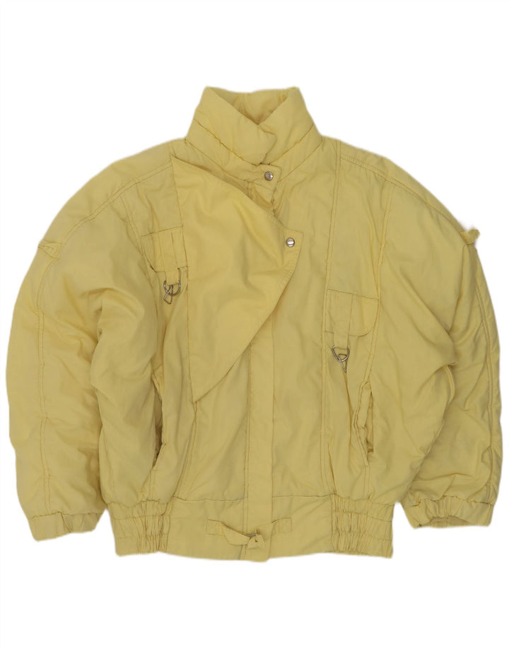 Jachetă de schi Vintage pentru femei UK 18 XL Galben