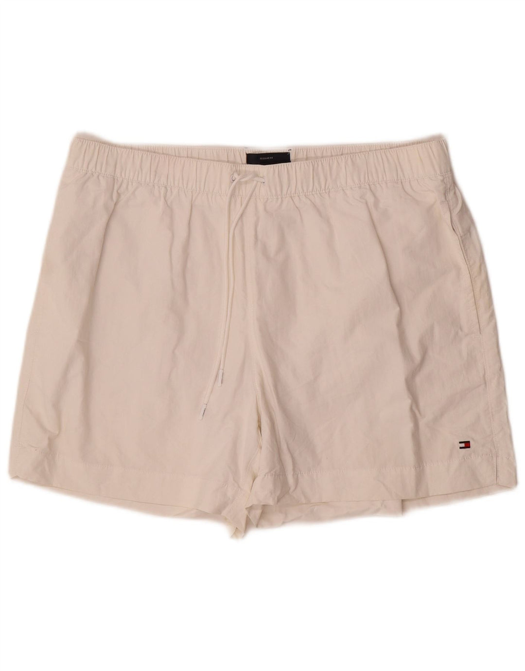 Pantaloni scurți de înot Tommy Hilfiger pentru bărbați, cu formă regulată, XL, alb, poliamidă