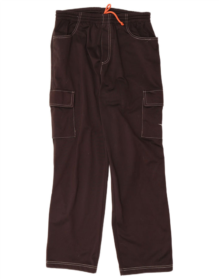 Pantaloni de trening cargo Diadora pentru bărbați UK 40 Poliester mediu negru