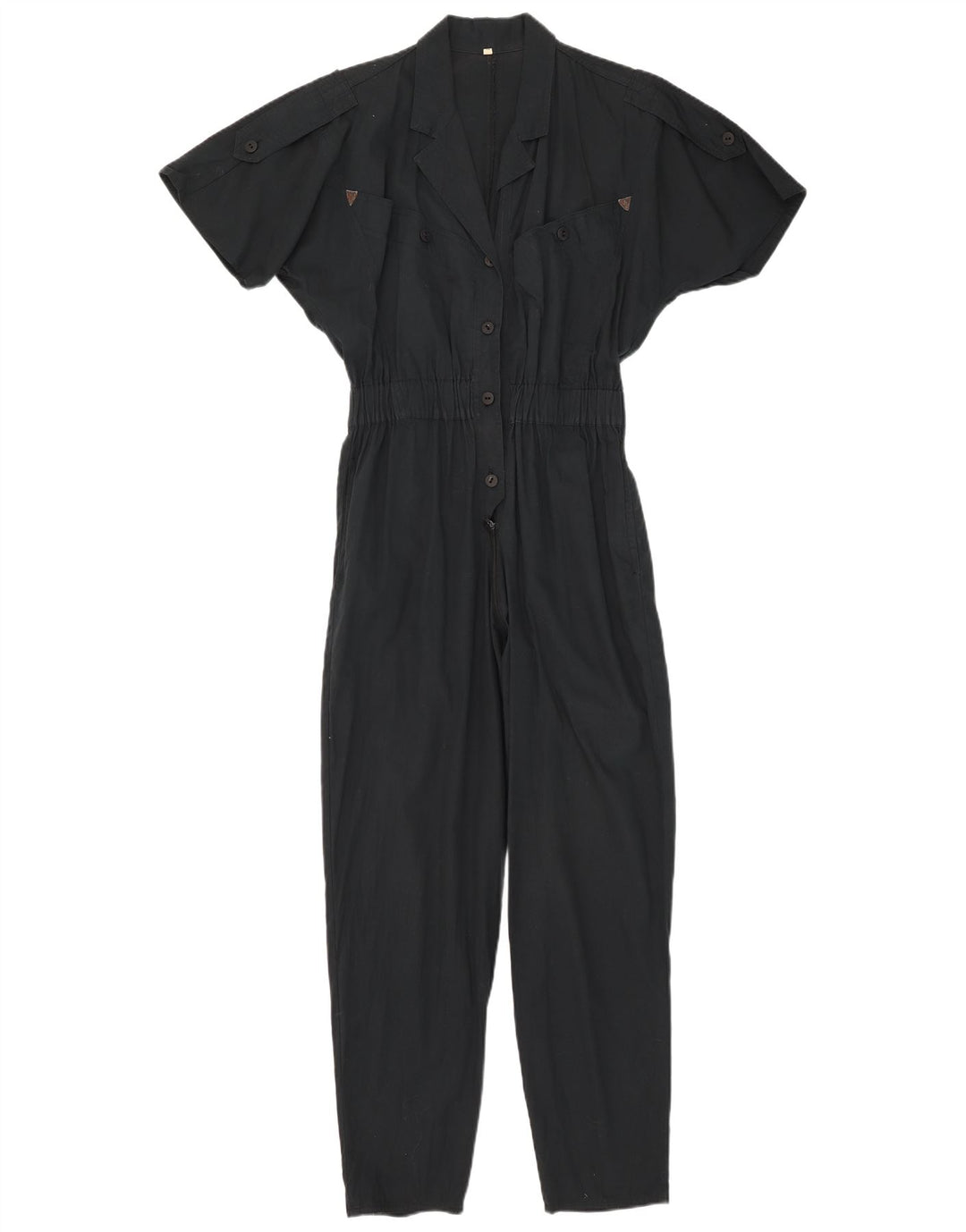 Salopetă Vintage pentru Damă IT 42 Medium Bleumarin Bumbac