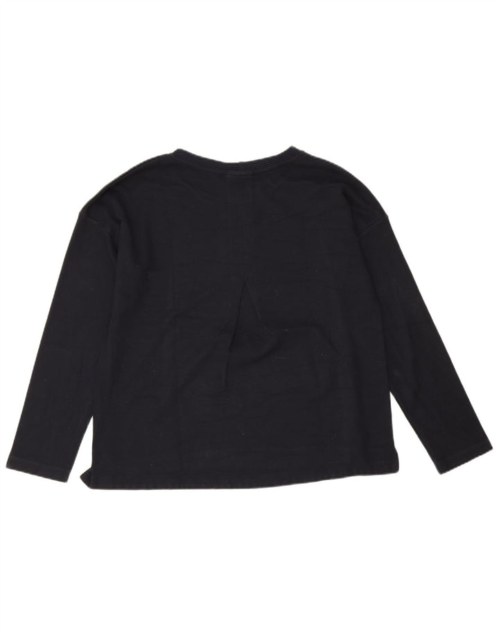 Top pentru femei Massimo Dutti cu mânecă lungă UK 16 mare bleumarin