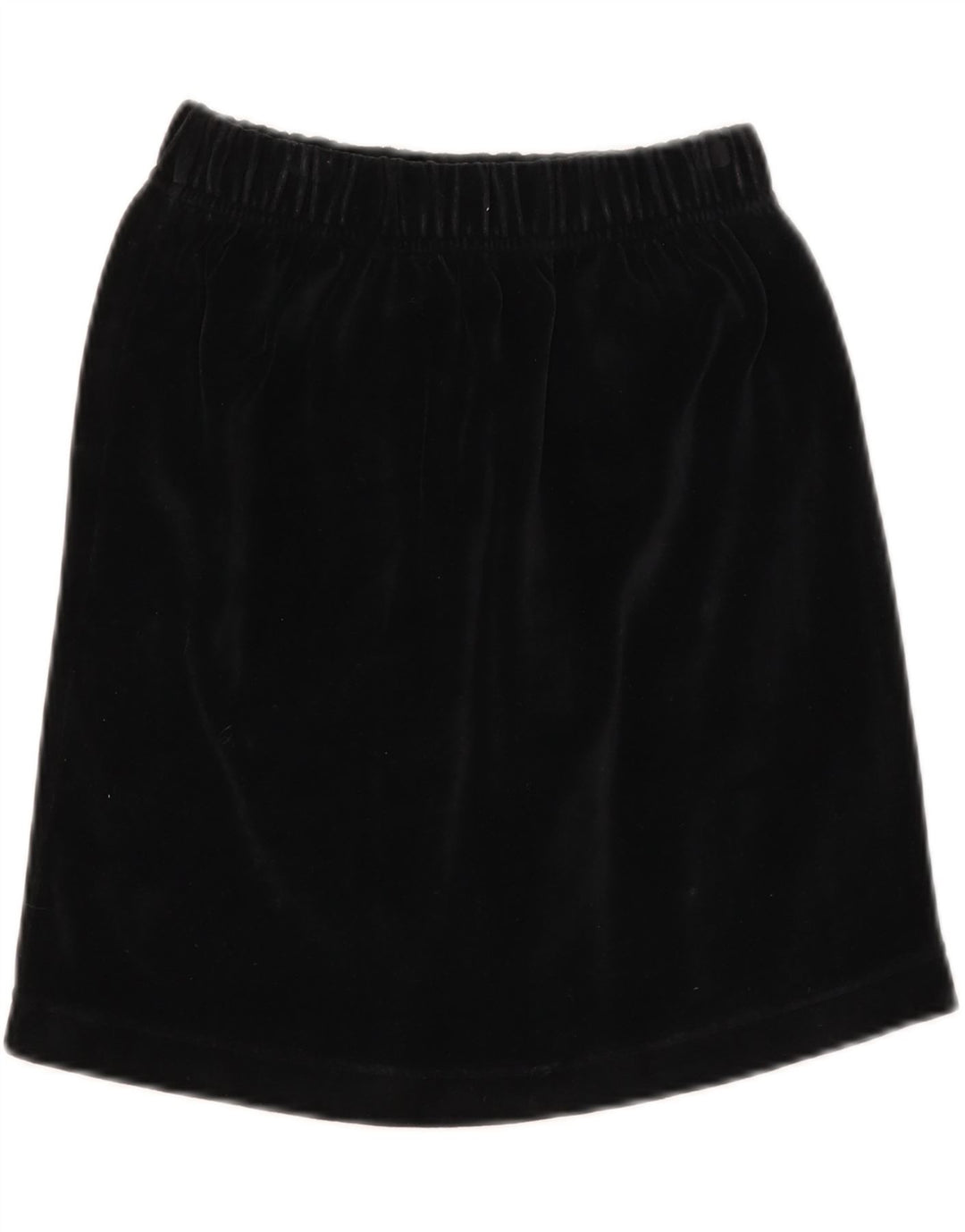 Fusta mini Kenny pentru femei din catifea W30 bumbac mediu negru