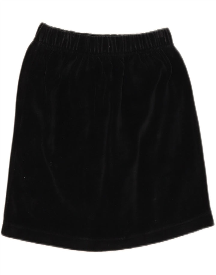 Fusta mini Kenny pentru femei din catifea W30 bumbac mediu negru