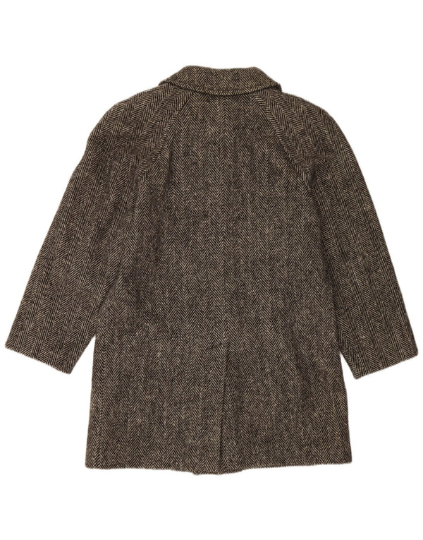 BLUE DEVIL Pardesiu pentru bărbați UK 38 Medium Gris Herringbone Lână