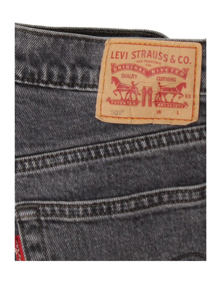Blugi drepti 501 pentru femei LEVI'S W28 L26 bumbac negru