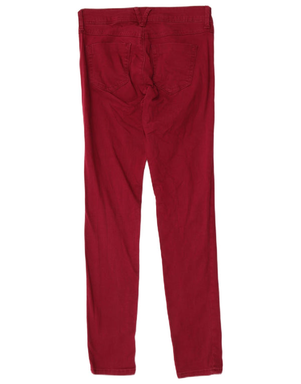 Marks & Spencer Pantaloni skinny casual pentru femei UK 8 Small W26 L30 Burgundy