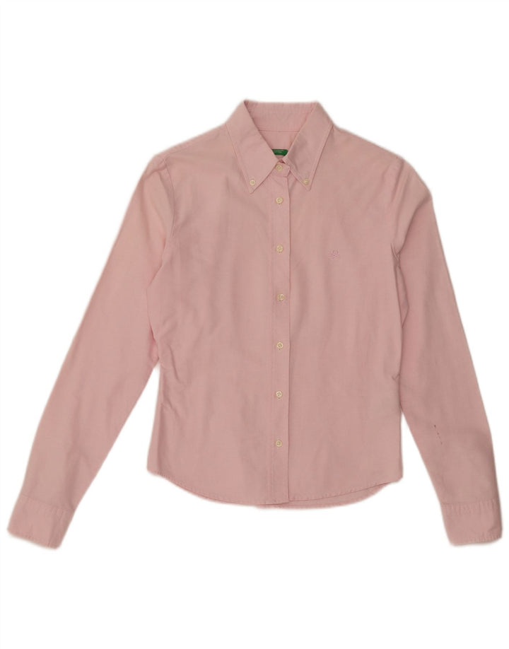 Cămașă Benetton pentru femei UK 10 Small Pink Bumbac