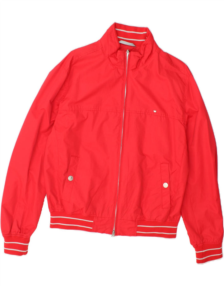 ELVSTROM Mens Bomber Jacket UK 42 XL Red Polyester Vintage Elvstrom and Second-Hand Elvstrom from Messina Hembry 