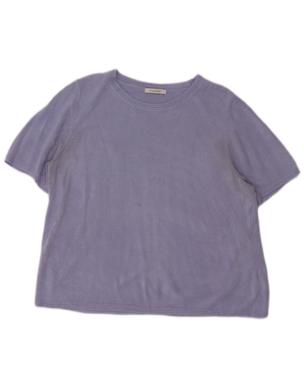 Pulover pentru femei Marks & Spencer cu decolteu triplu UK 18 XL Violet