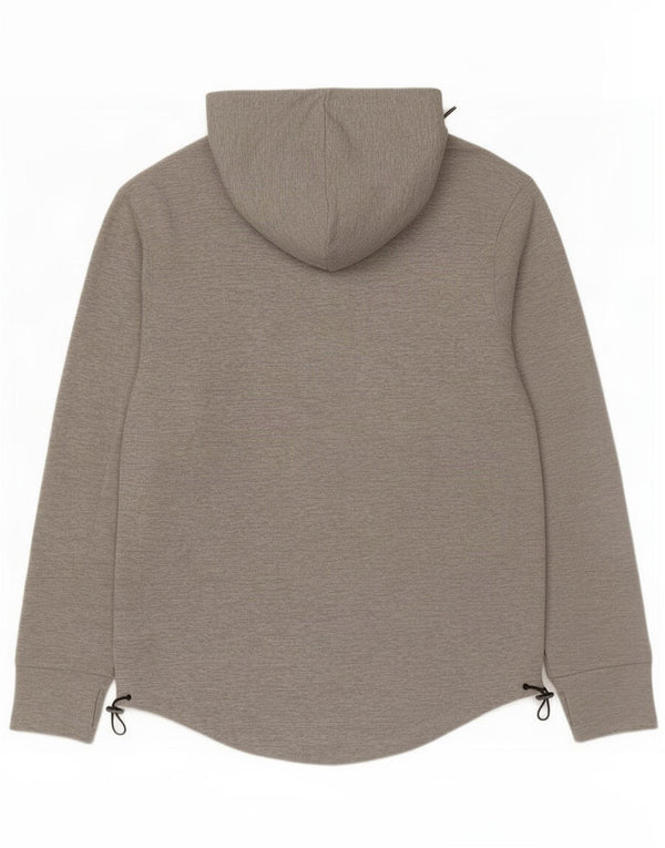 Hugo Boss Mens Zip Hoodie Sweater Large Grey Flecked Polyester