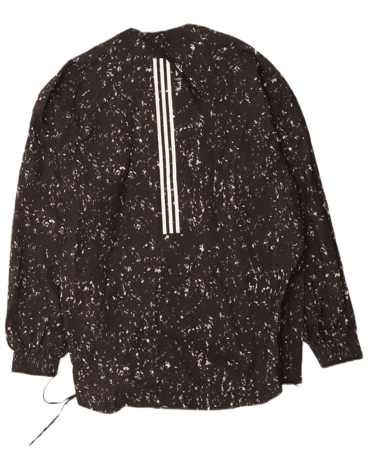Top de trening Adidas Aeroready Pullover pentru femei UK 12/14 Medium Black