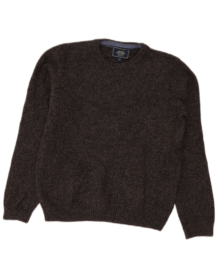 John Lewis Pulover pentru damă cu decolteu triplu UK 14 Medium Gri Lambswool