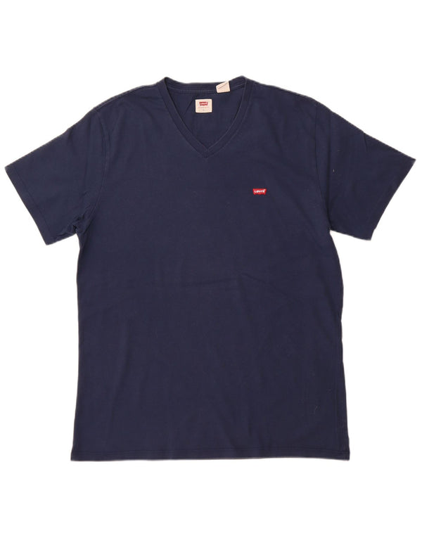 LEVI'S Mens T-Shirt Top Large Navy Blue