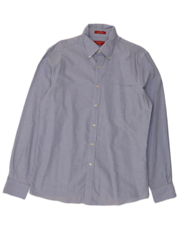 Cămașă pentru bărbați Chaps Slim Fit Mărimea 15 1/2 Bumbac albastru mediu