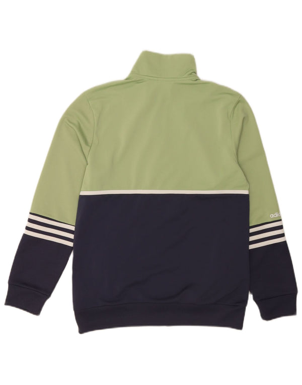 Jachetă de trening pentru băieți Adidas 12-13 ani, verde, colorat sport