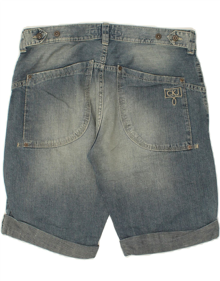 CALVIN KLEIN Mens Denim Shorts W30 Medium  Blue Cotton Vintage Calvin Klein and Second-Hand Calvin Klein from Messina Hembry 