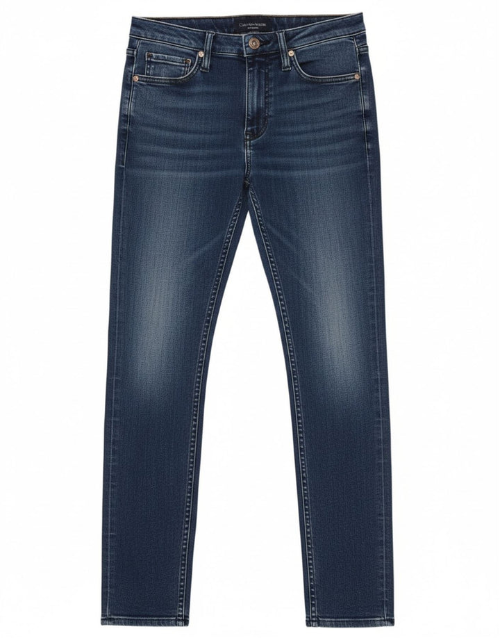 Blugi skinny pentru femei Calvin Klein W28 L32 albastru