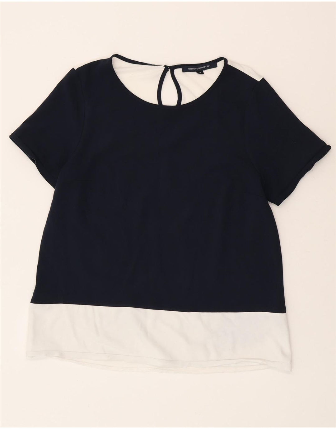 Tricou pentru femei French Connection Top UK 14 Medium Bleumarin Colorblock