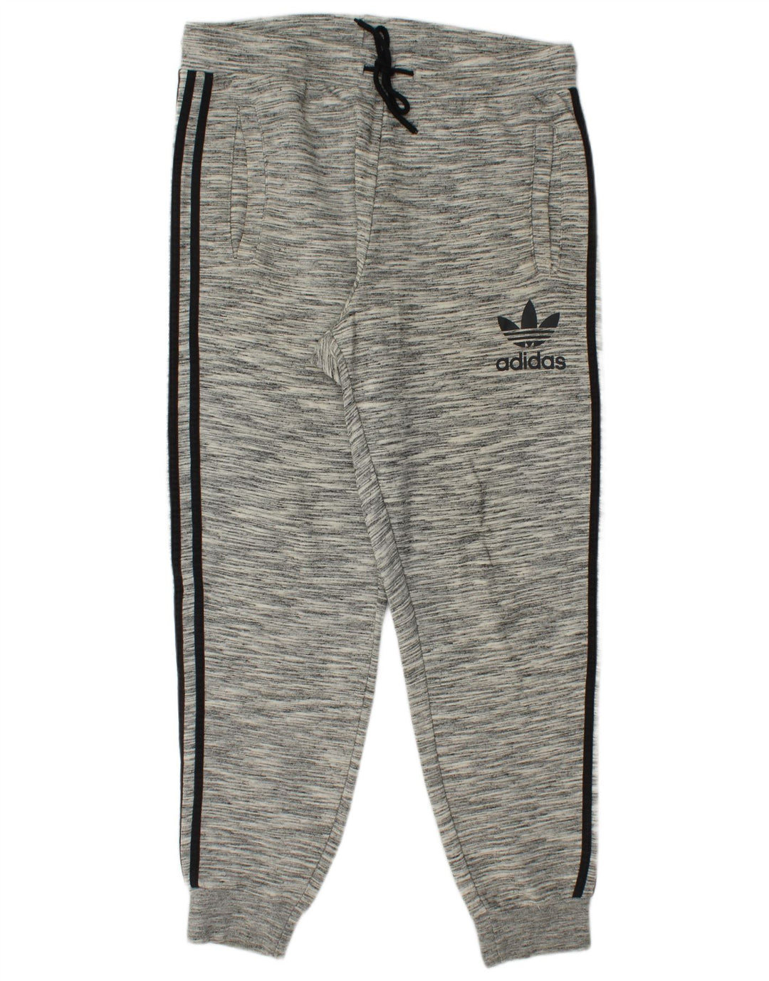 Pantaloni de trening pentru bărbați ADIDAS Joggeri mari, gri, cu dungi, bumbac