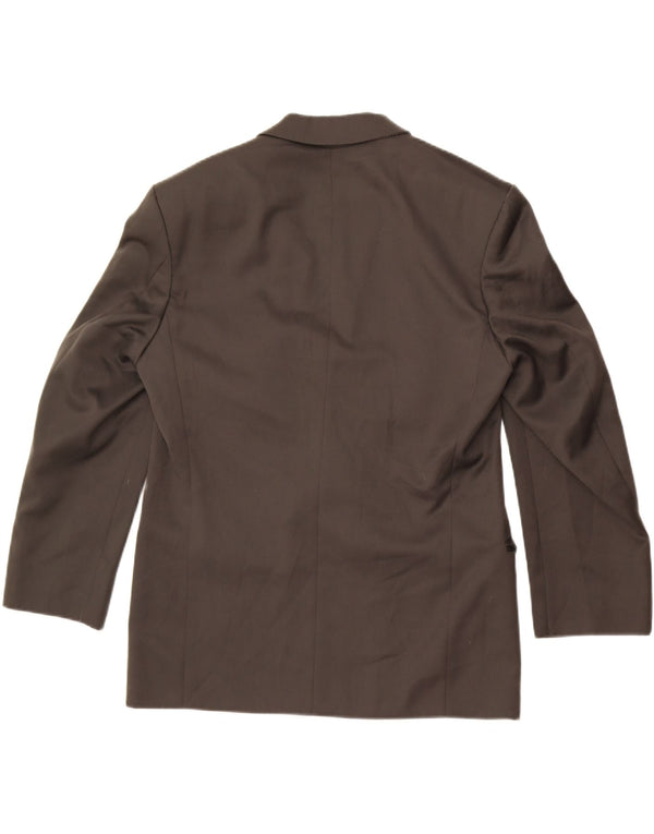 Marks & Spencer Mens Double Breasted Blazer Jacket EU 50 Large Khaki