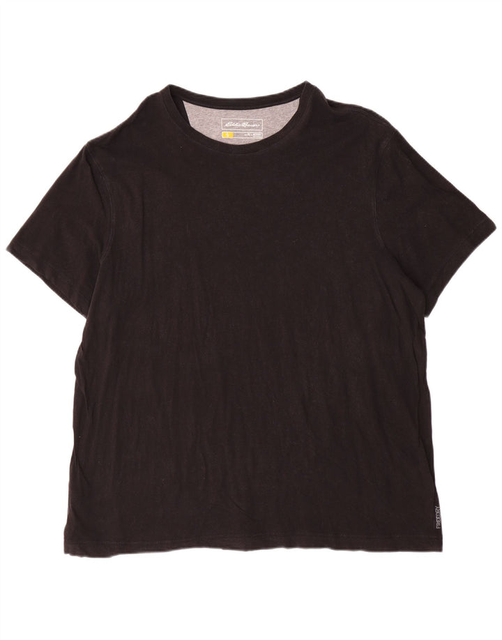 Tricou activ pentru bărbați Eddie Bauer Top XL bumbac negru
