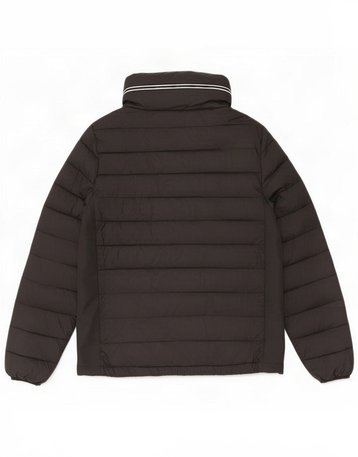Jachetă căptușită cu glugă Mistral pentru bărbați UK 38 Medium Black Polyamid