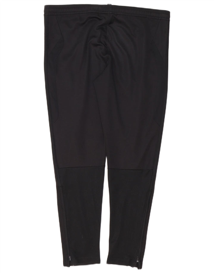 Pantaloni de trening Adidas pentru bărbați, poliester mediu negru