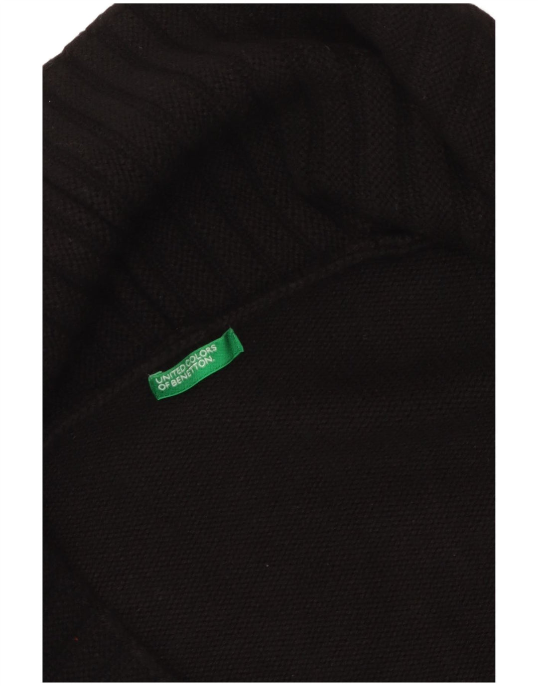 Pulover cardigan deschis pentru femei Benetton UK 12 Medium Black